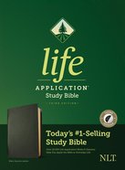 NLT Life Application Study Bible 3rd Edition Black Indexed (Black Letter Edition) Genuine Leather