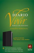 Ntv Biblia De Estudio Del Diario Vivir Tamano Personal Black (Red Letter Edition) Imitation Leather