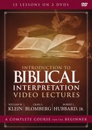 Introduction to Biblical Interpretation: An Introduction (Video Lectures) DVD