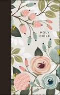 NIV Thinline Bible Floral (Red Letter Edition) Fabric Over Hardback