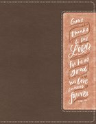 NIV Beautiful Word Bible With Peel/Stick Bible Tabs Brown/Pink (Red Letter Edition) Premium Imitation Leather