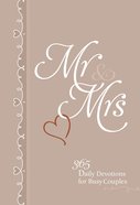 Mr & Mrs: 365 Daily Devotions For Busy Couples Imitation Leather