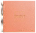 NIV Illustrating Bible Psalms & Proverbs Coral With Keepsake Faux-Suede Flat Cover (Black Letter Edition) Spiral