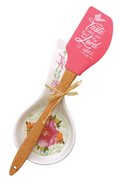 Spoon Rest & Spatula Gift Set: Taste and See That the Lord, Psalm 34:8 Homeware