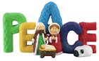 Resin Knitted Finish Holy Family Standing Ornament: Peace, Bright Colours Homeware