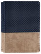 NIV Study Bible Navy/Tan (Red Letter Edition) Fully Revised Edition (2020) Premium Imitation Leather