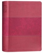 NIV Study Bible Large Print Burgundy (Red Letter Edition) Fully Revised Edition (2020) Premium Imitation Leather