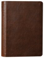 NLT Thinline Reference Bible Rustic Brown Red Letter (Filament Enabled Edition) Imitation Leather