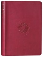 NLT Large Print Thinline Reference Bible Aurora Cranberry Red Letter (Filament Enabled Edition) Imitation Leather