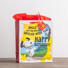 Gift Bag Large: Peanuts Happy Birthday (Incl Two Sheets Tissue Paper & Gift Tag) Stationery