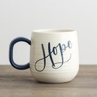 Ceramic Mug: Hope, Cream/Black (Romans 15:13) Homeware