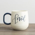 Ceramic Mug: Loved, Cream/Black (Lamentations 3:22) Homeware