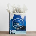 Gift Bag Large: Faith Walks on Water (Incl Two Sheets Tissue Paper & Gift Tag) Stationery