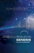 Genesis : A Comprehensive Verse By Verse Exploration of the Bible (Participant Book, Large Print) (Genesis To Revelation Series) eBook