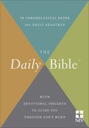 The NIV Daily Bible in Chronological Order Hardback