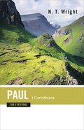 Paul-1 Corinthians (New Testament Guides For Everyone Series) Paperback