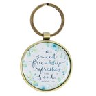 Keyring Blue Flowers (Proverbs 27: 9) (Sweet Friendship Collection) Jewellery