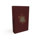 NKJV Thinline Bible Compact Burgundy Floral Design (Red Letter Edition) Premium Imitation Leather