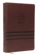 KJV Word Study Bible Brown (Red Letter Edition) Premium Imitation Leather