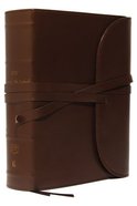 KJV Journal the Word Bible Large Print Brown (Red Letter Edition) Genuine Leather