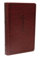 KJV Deluxe Gift Bible Rich Auburn (Red Letter Edition) Premium Imitation Leather