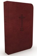 KJV Value Thinline Bible Large Print Burgundy (Red Letter Edition) Premium Imitation Leather
