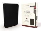 NKJV Vines Expository Bible Black (Red Letter Edition) Bonded Leather