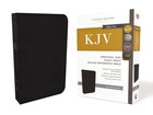 KJV Reference Bible Personal Size Giant Print Black (Red Letter Edition) Genuine Leather