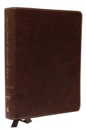 NKJV Journal the Word Bible Brown (Red Letter Edition) Bonded Leather