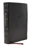 NKJV Macarthur Study Bible Black Indexed (2nd Edition) Premium Imitation Leather