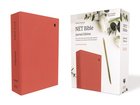 NET Bible Journal Edition Coral Fabric Over Hardback
