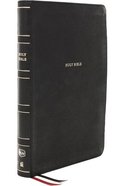 NKJV Thinline Reference Bible Black Thumb Indexed (Red Letter Edition) Premium Imitation Leather