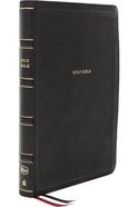 NKJV Deluxe Thinline Reference Bible Black (Red Letter Edition) Premium Imitation Leather