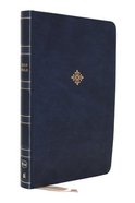 NKJV Thinline Reference Bible Large Print Blue (Red Letter Edition) Premium Imitation Leather