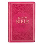 KJV Deluxe Gift Bible Indexed Pink (Red Letter Edition) Imitation Leather