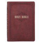KJV Giant Print Bible Indexed Burgundy (Red Letter Edition) Imitation Leather