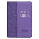 KJV Mini Pocket Bible Purple (Red Letter Edition) Imitation Leather