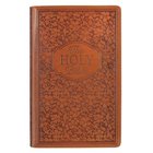 KJV Giant Print Bible Indexed Tan Floral (Red Letter Edition) Imitation Leather
