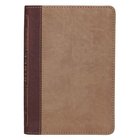 KJV Compact Holy Bible Brown/Tan (Red Letter Edition) Imitation Leather