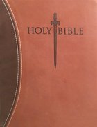Kjver Thinline Large Print Indexed Bible Dark/Light Brown Imitation Leather