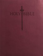 Kjver Sword Value Thinline Bible Personal Size Burgundy (Red Letter Edition) Imitation Leather