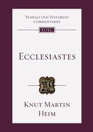 Ecclesiastes (Tyndale Old Testament Commentary (2020 Edition) Series) Paperback