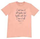 All Together, Small, Dusty Rose (Philippians 4: 19) (Grace & Truth Womens T-shirts Series) Soft Goods