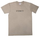 Mens Staple Tee: Eternity, Small, Light Grey With Black Print (Abide T-shirt Apparel Series) Soft Goods