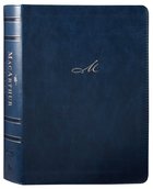 NKJV Macarthur Study Bible Blue Indexed (2nd Edition) Premium Imitation Leather