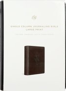 ESV Single Column Journaling Bible Large Print Charcoal Celtic Cross Design (Black Letter Edition) Imitation Leather