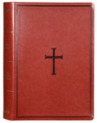 KJV Super Giant Print Reference Bible Brown (Red Letter Edition) Imitation Leather