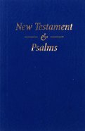 KJV Pocket New Testament and Psalms Blue Vinyl (Black Letter Edition) Vinyl