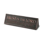 Plaque Cast Stone Desktop Reminder: Trust in the Lord (Proverbs 3:5-6) Homeware