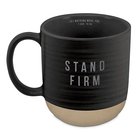 Ceramic Mug: Stand Firm (1 Cor 15:58) Black Texture (532ml) Homeware
